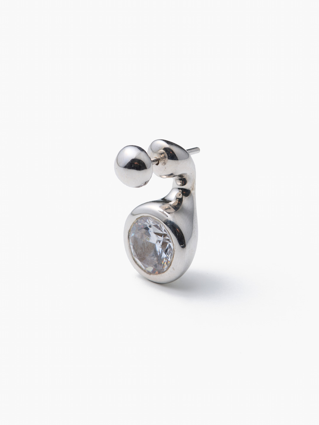 Mermaid Pierced Earring  - Silver