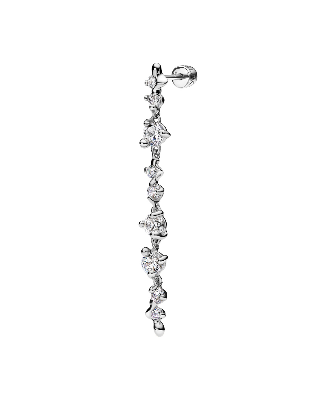 Arctic Pierced Earring Large  - Silver
