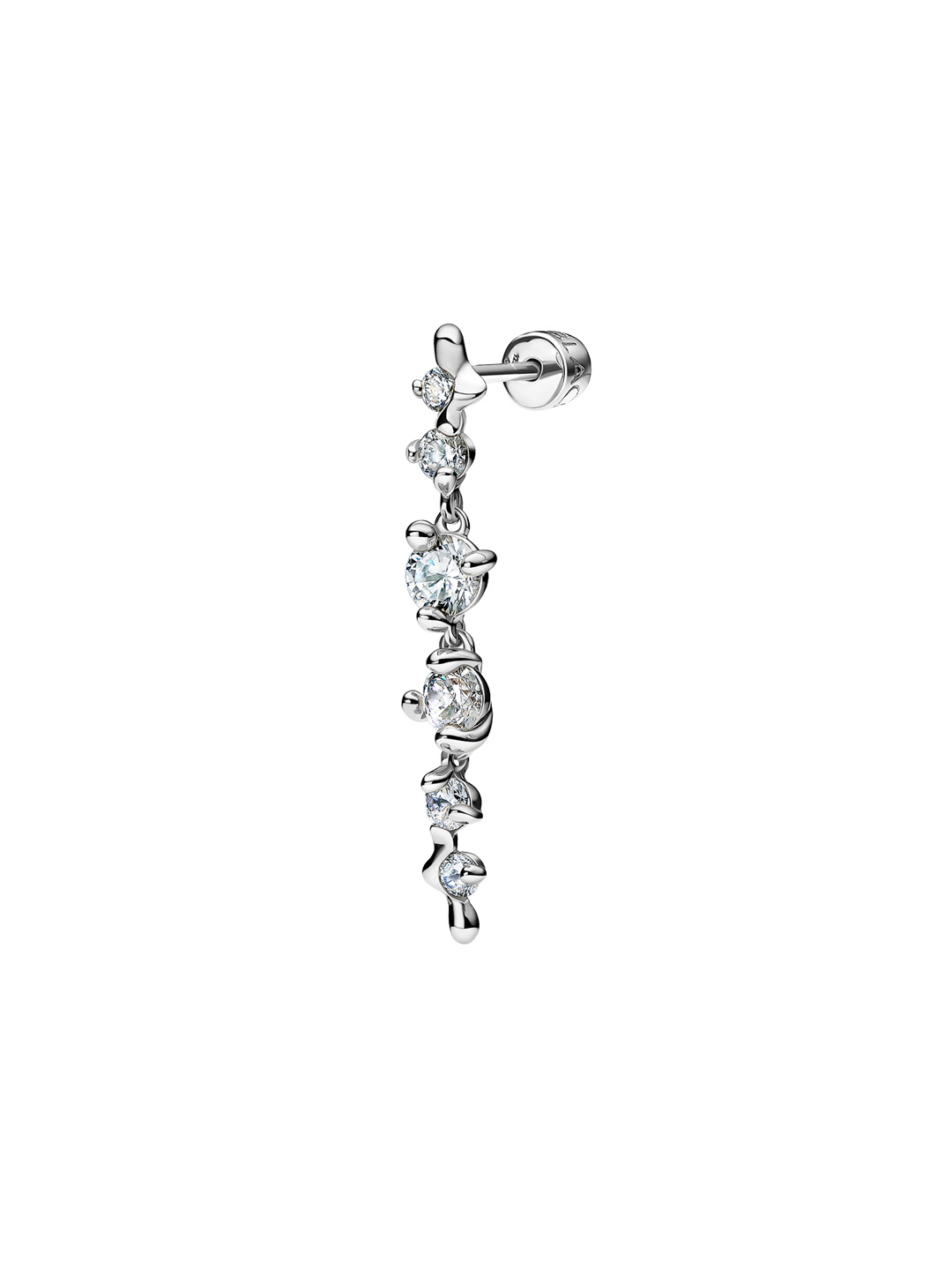 Arctic Pierced Earring Medium  - Silver