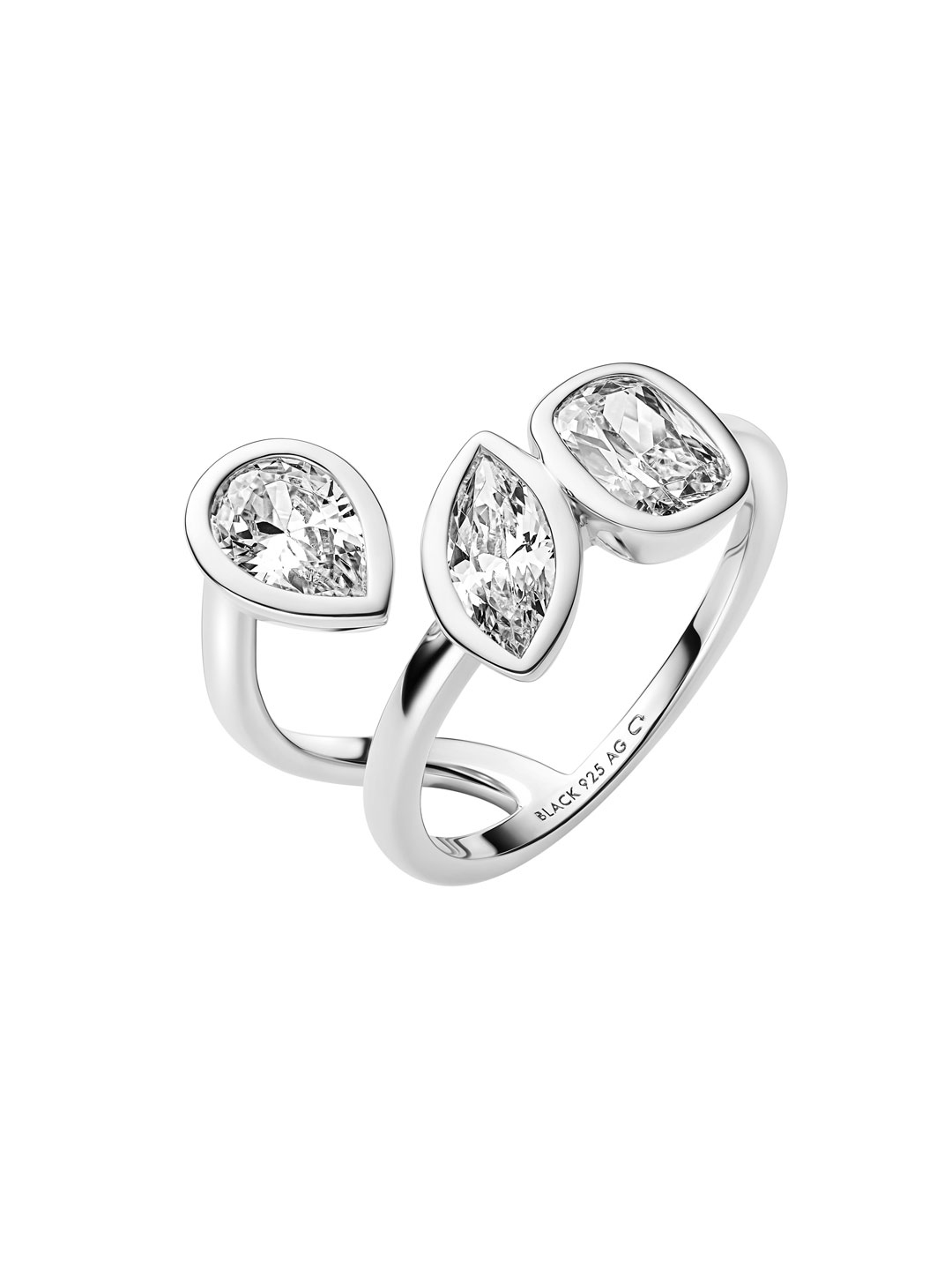 You & Me Baby Ring  - Silver