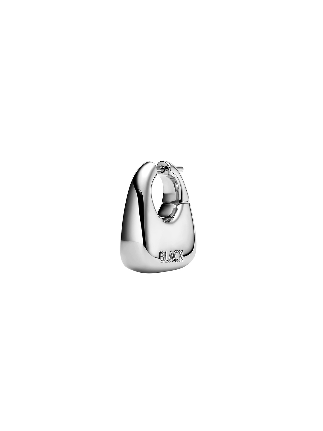 Tote Medium Pierced Earring - Silver