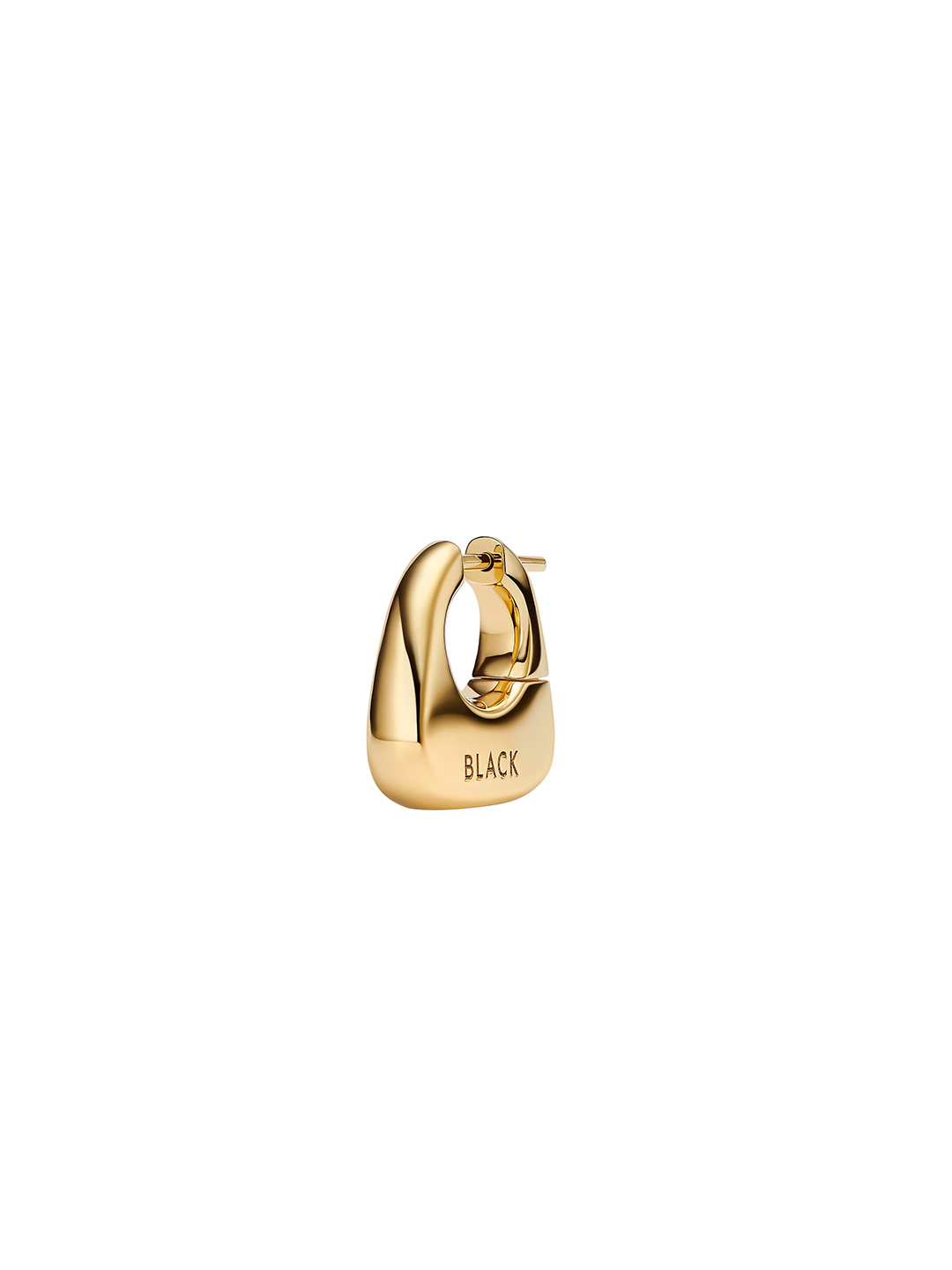 Tote Small Pierced Earring - Yellow Gold