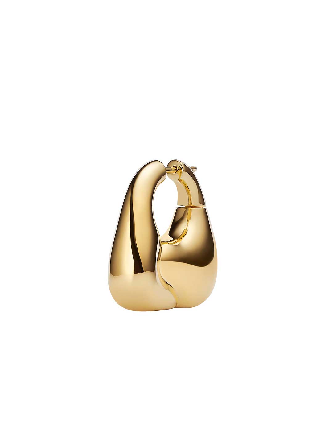 Weekender Large Pierced Earring - Yellow Gold