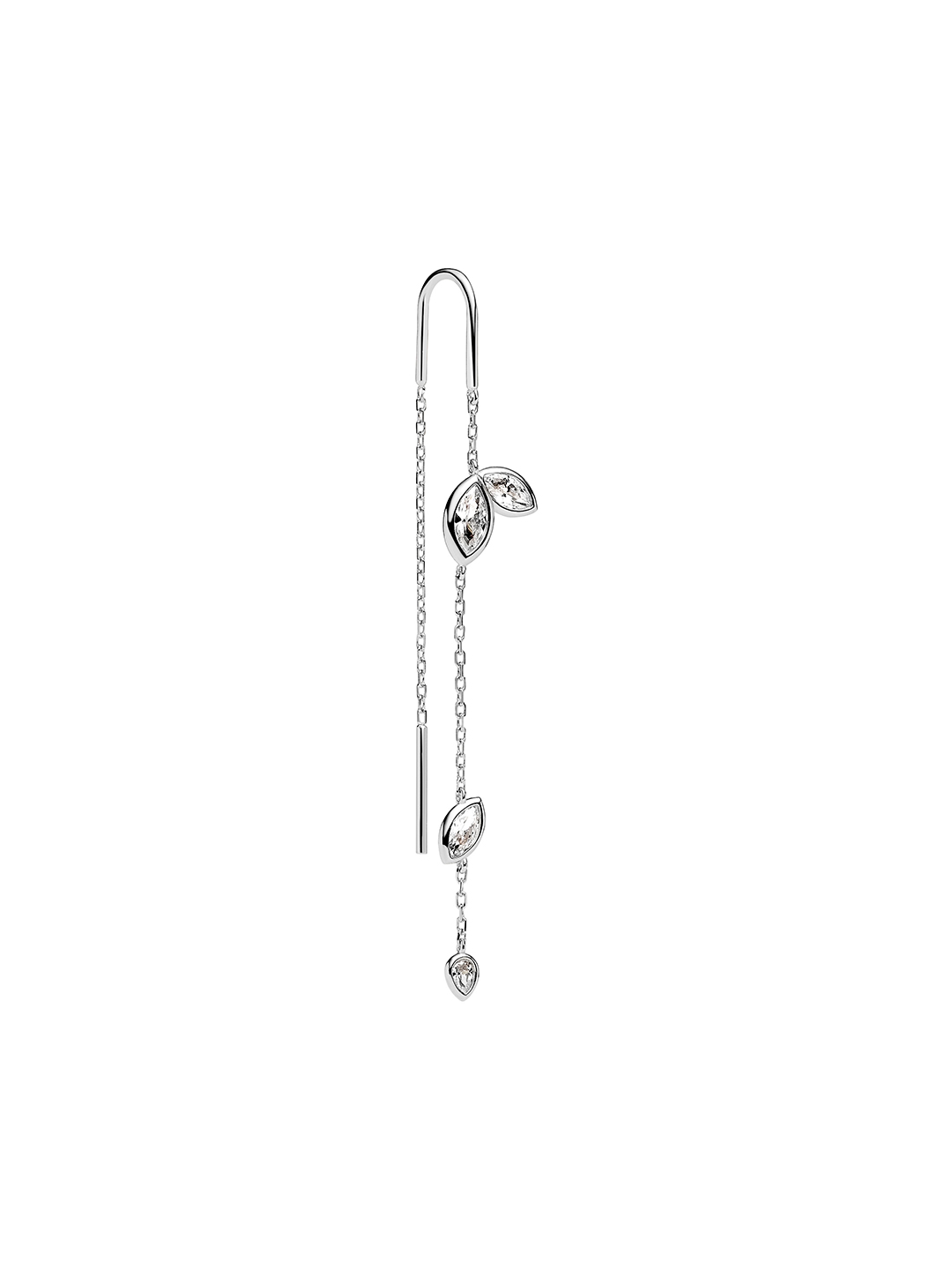 Swift Pierced Earring 04  - Silver