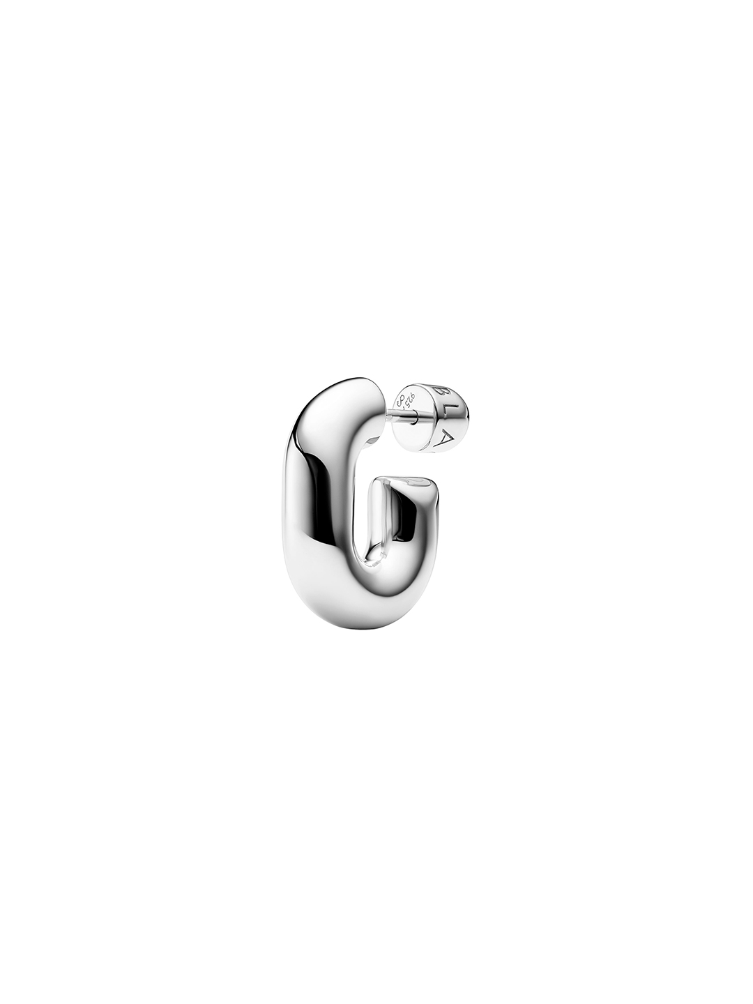 Forma Hoop Pierced Earring Small  - Silver