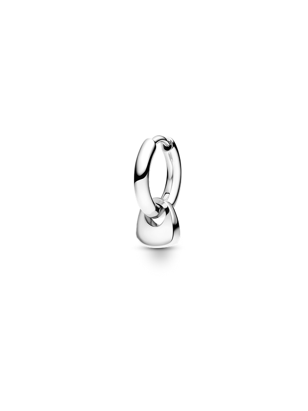 Tote Mini Huggie Pierced Earring - Silver