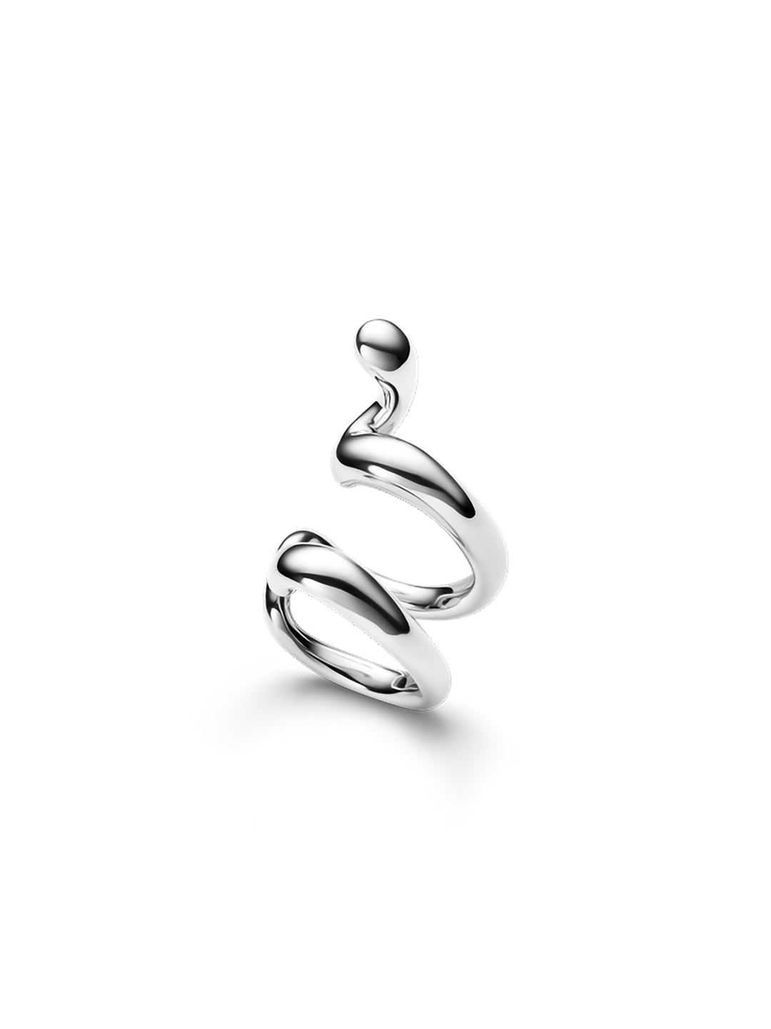 Whirl Ear Cuff  - Silver