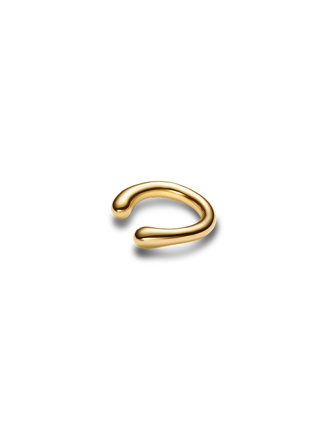 Curl Earcuff Medium  - Yellow Gold