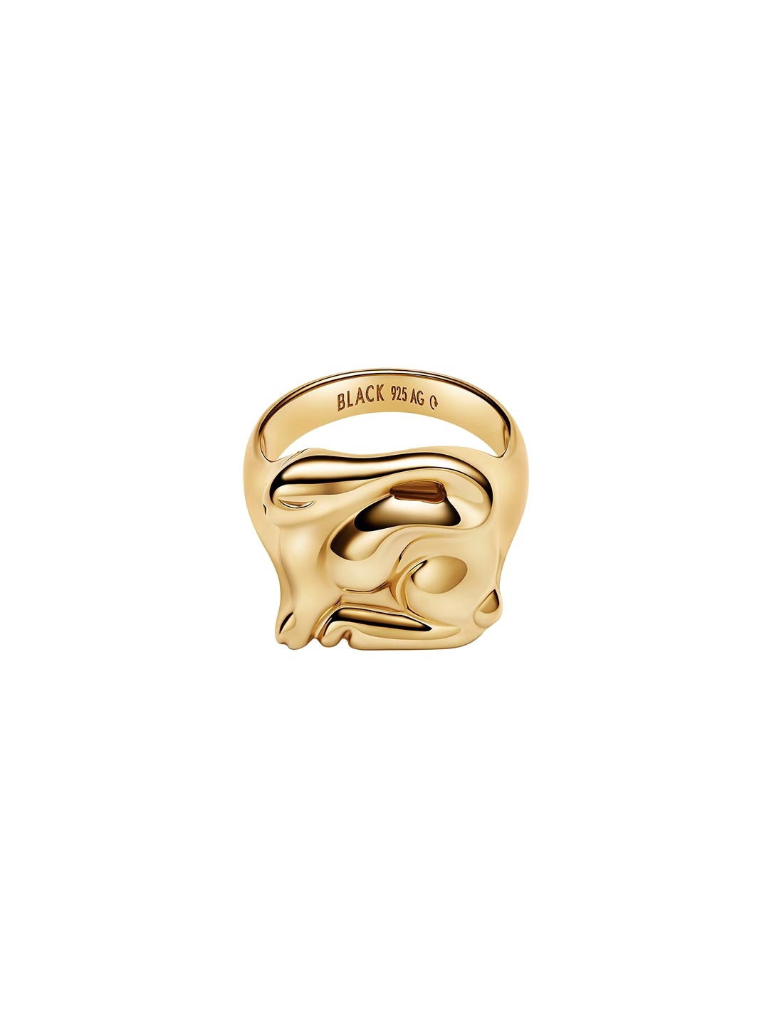 Rabbit Signet Ring  - Yellow Gold