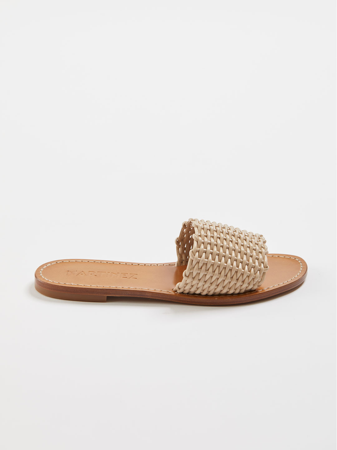 PLAYA CESTA Woven Flat Sandals - Natural