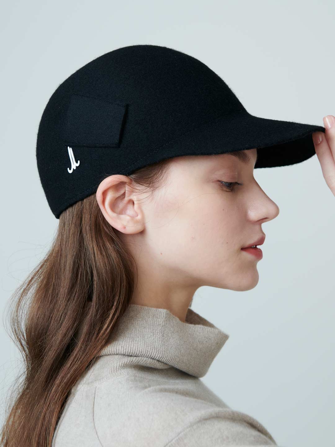 Baz Wool Felt Cap - Black