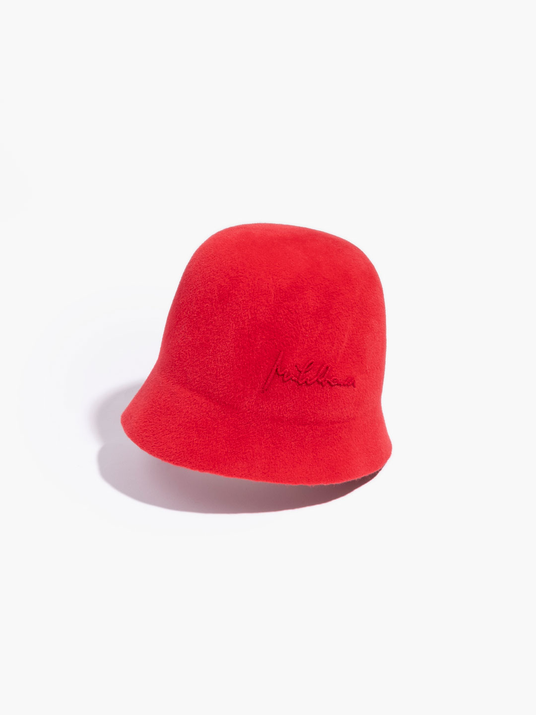 Velvet Felt Hat - Coral