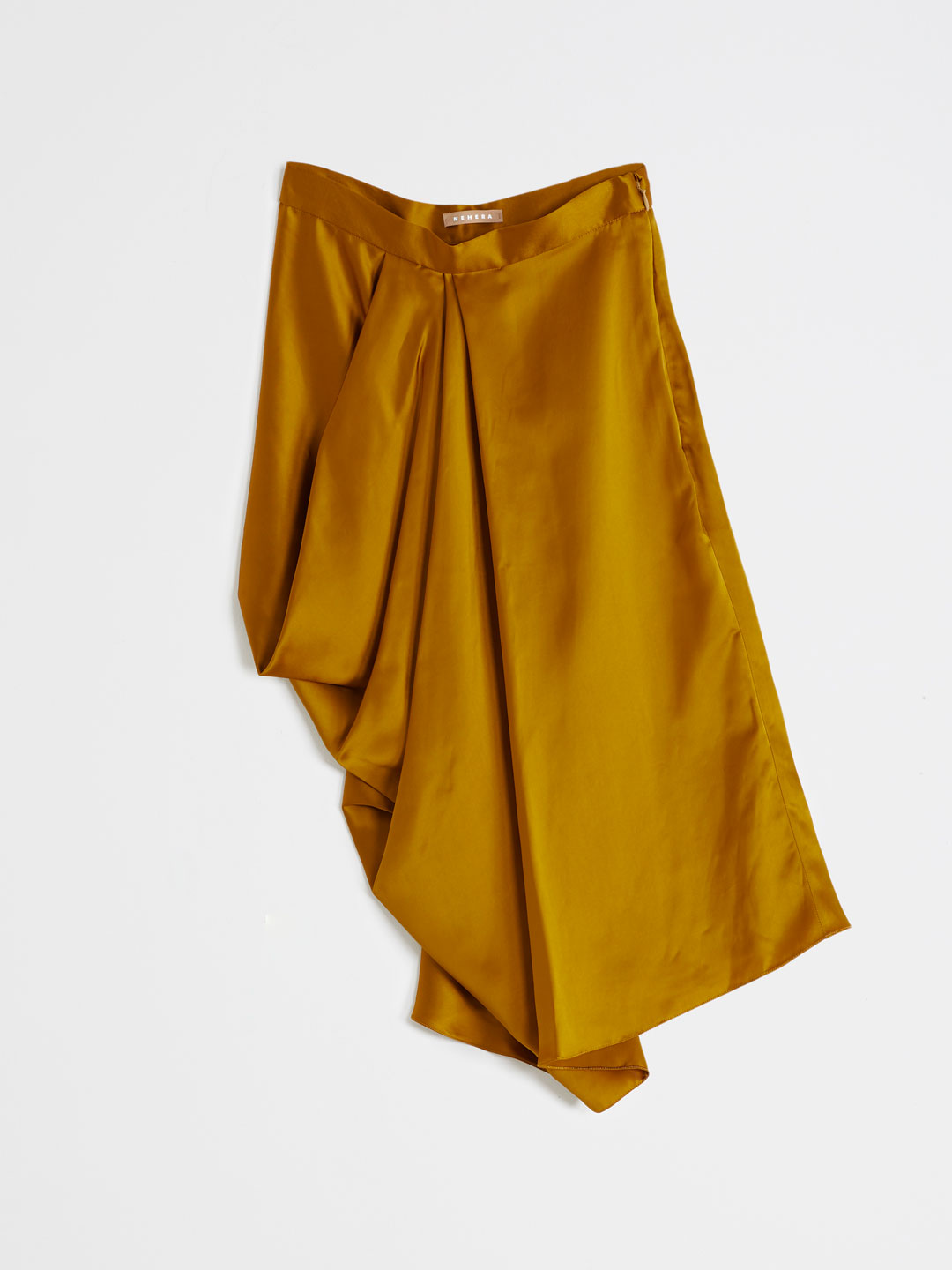 Viscose Satin Skirt - Yellow