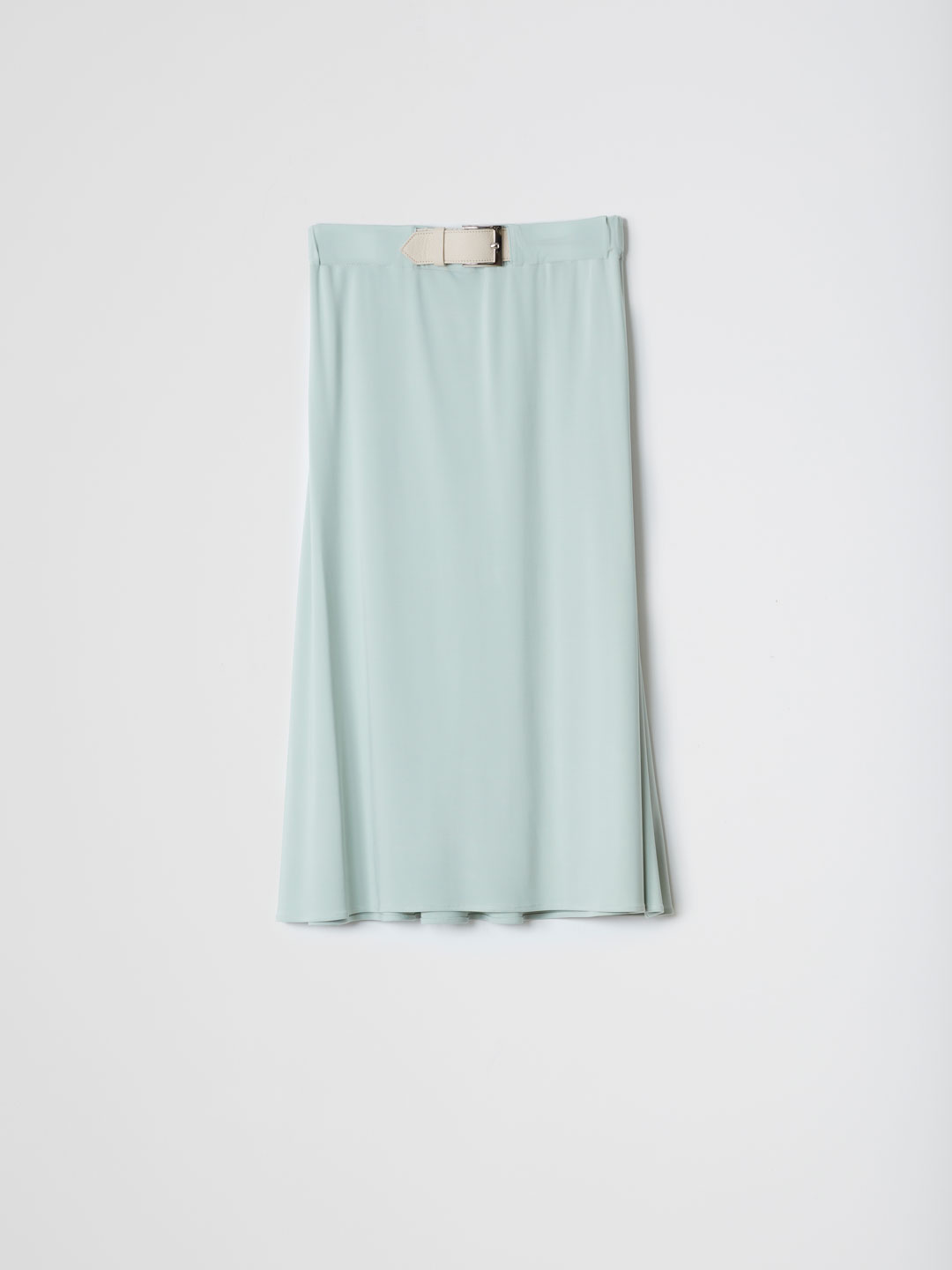 Fluid Viscose Jersey Skirt - Sage