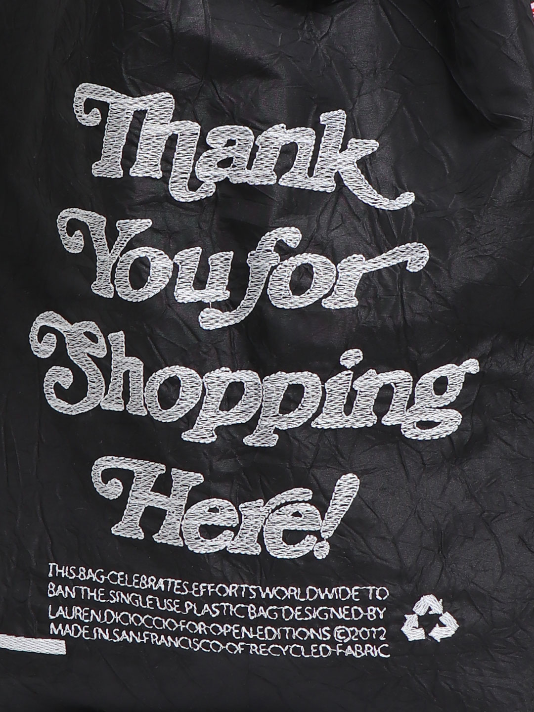 Thank You Tote Black ②- Shopping Black
