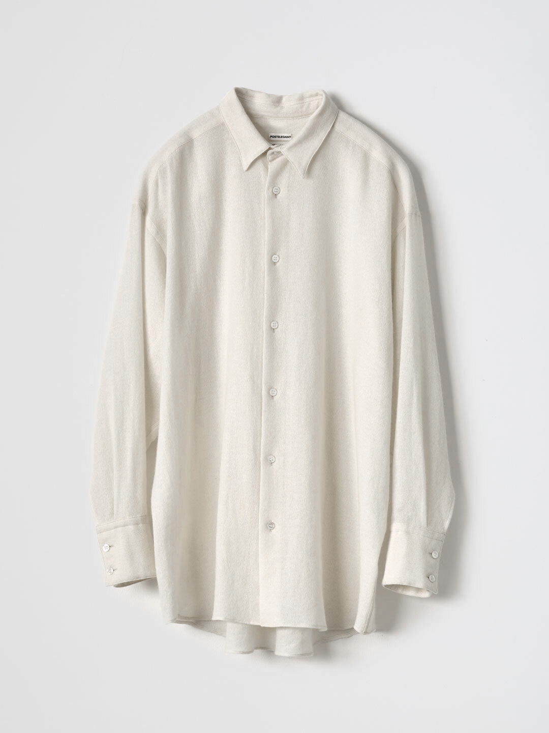 No 0175 Cashmere WASHI Paper Gauze Shirt  - Off White