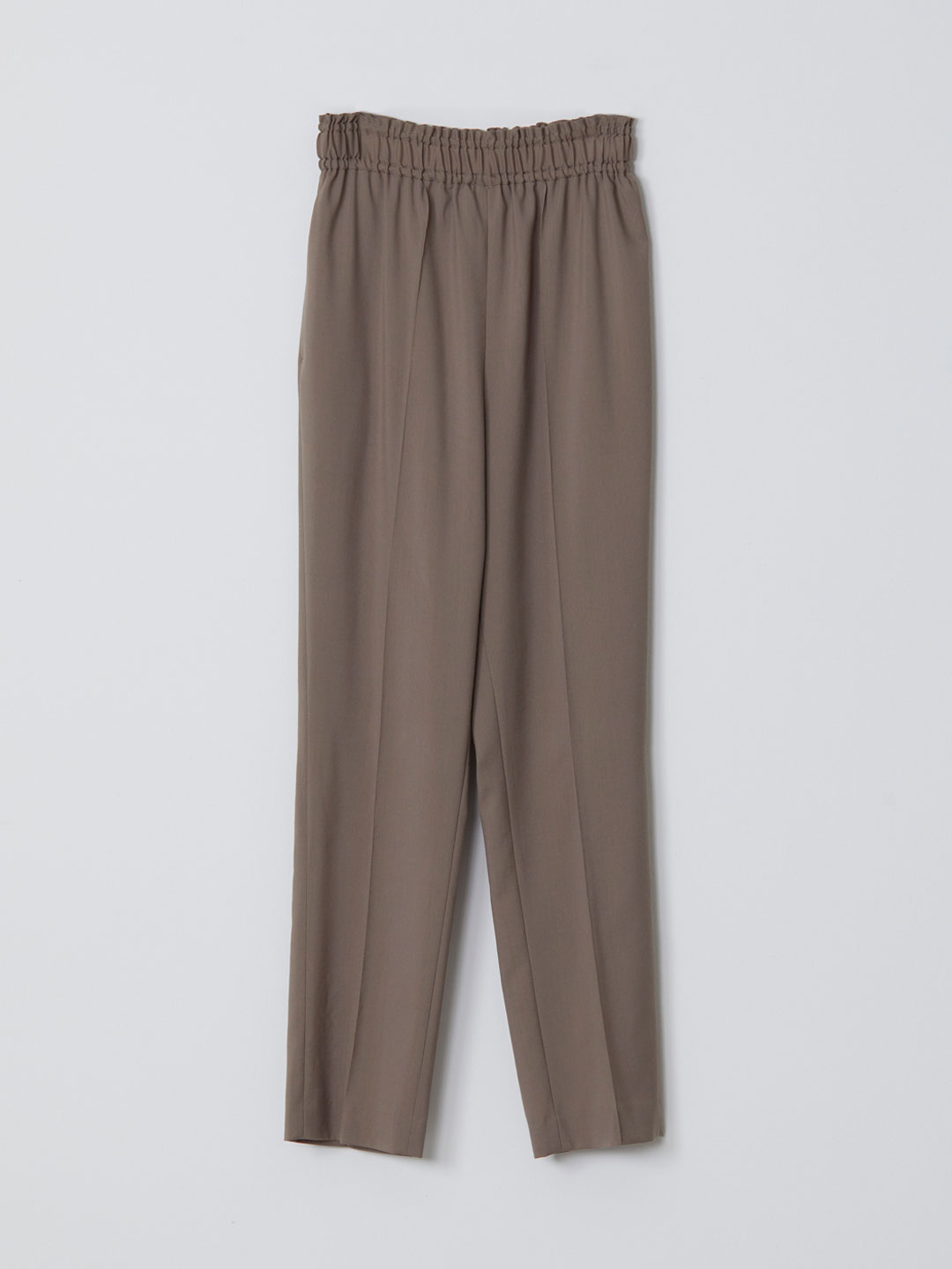 No.0144 Wool Easy Trousers - Brown