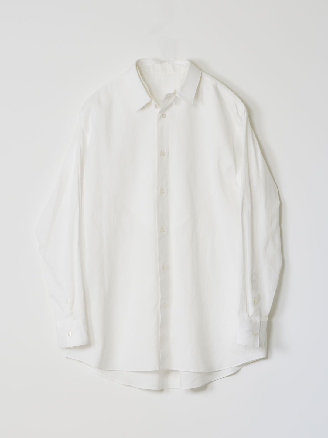 Cotton Pique Dress Shirt - White