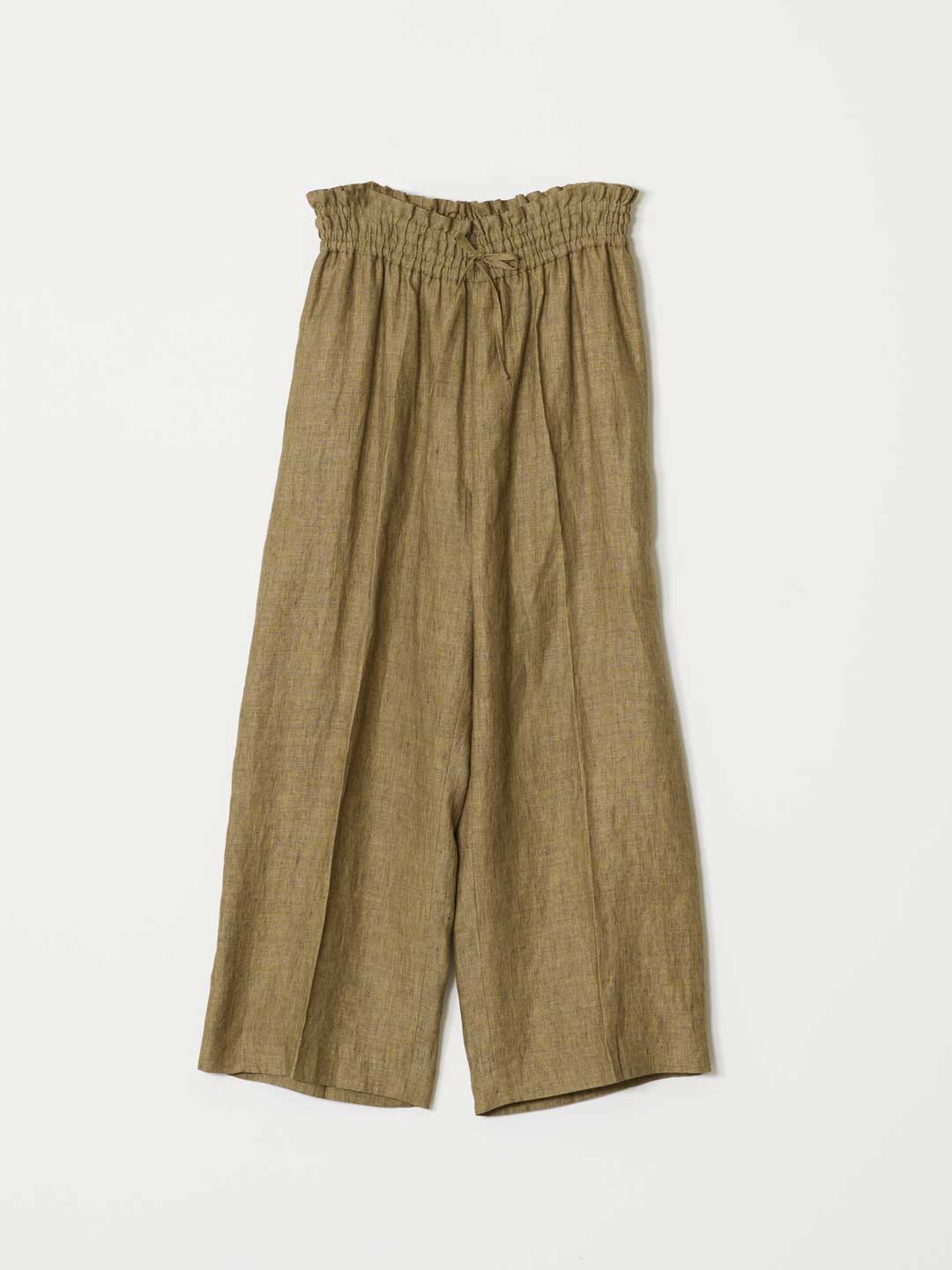 Linen Chambray Trousers - Brown