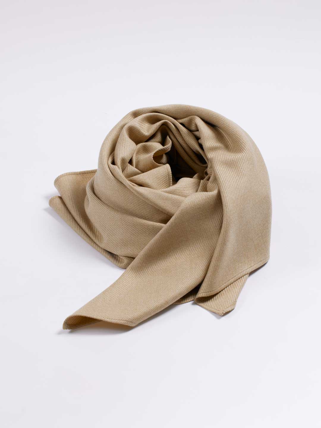 No.0345 Wool Stole - Camel