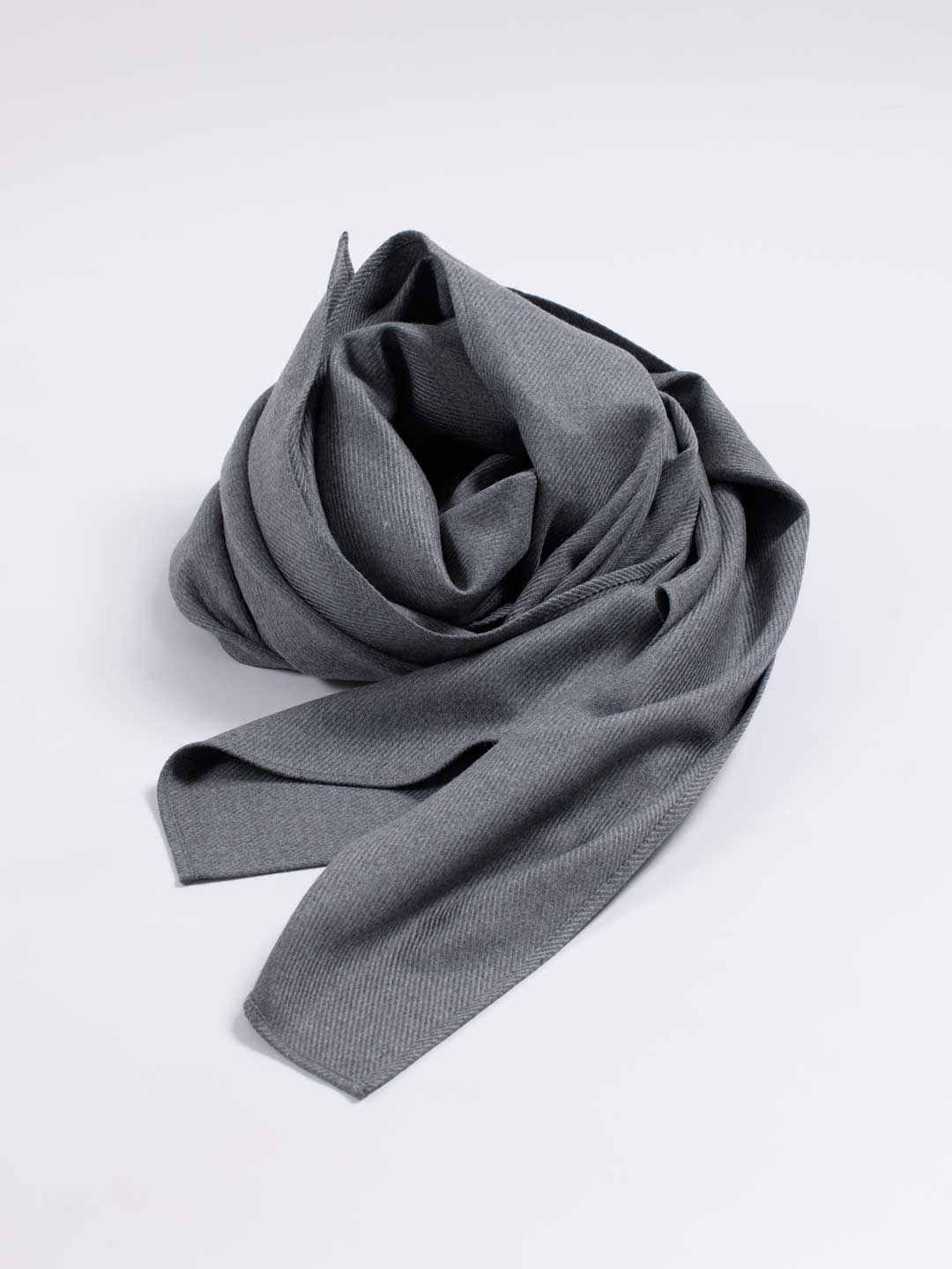 No.0345 Wool Stole - Grey