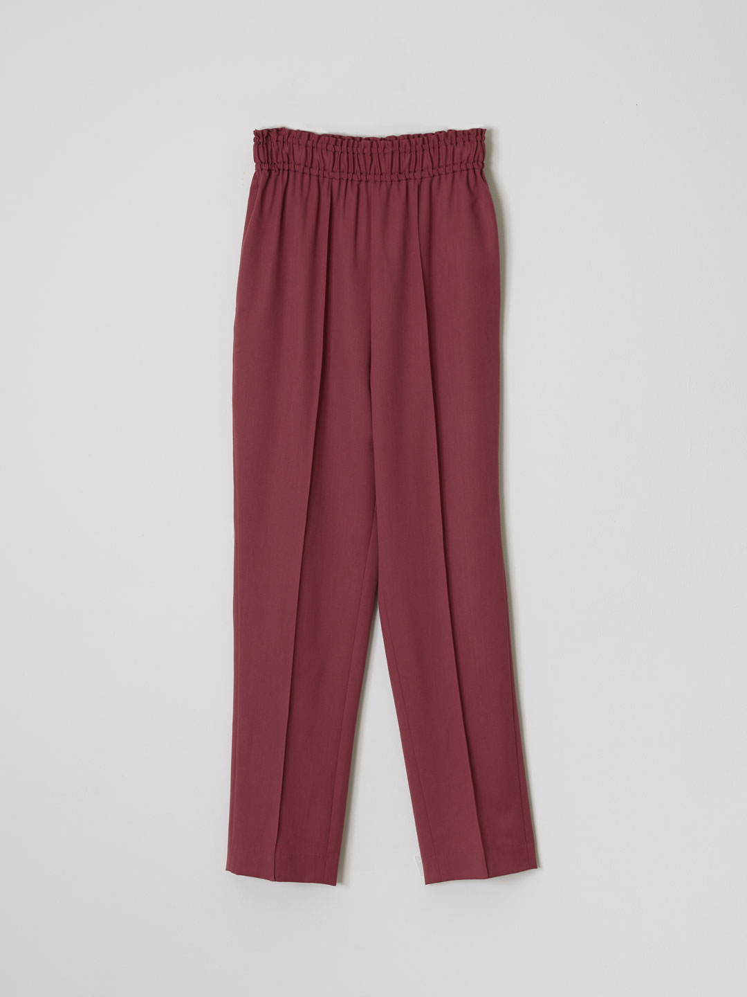 No.0257 Wool Easy Trousers - Red