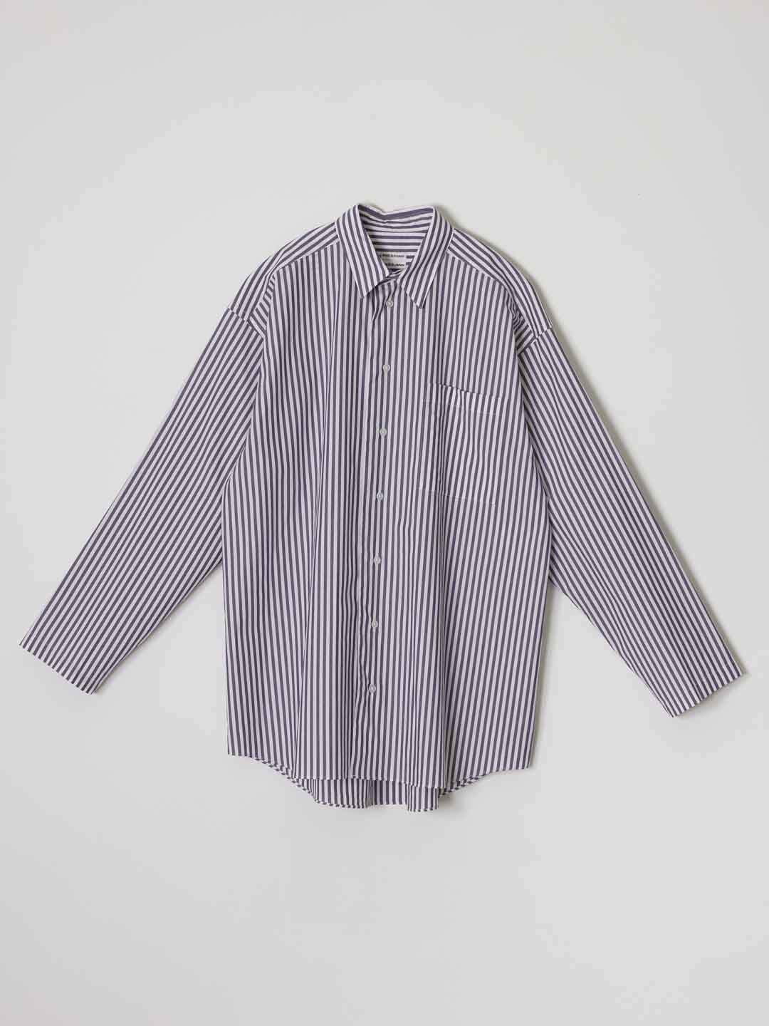 No.0350 Cotton Typewriter Shirt - Stripe