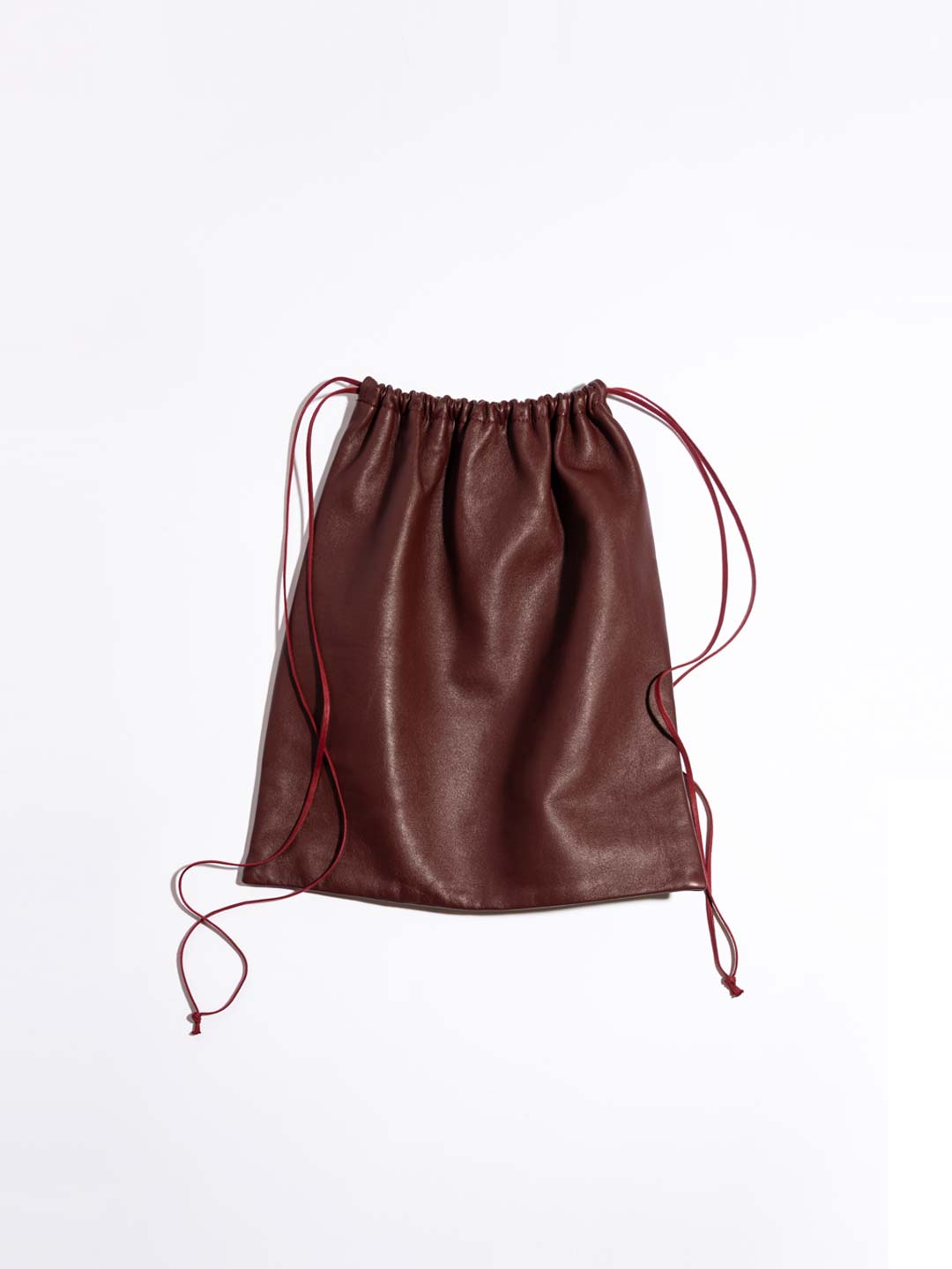 No.0251 Lamb Leather Bag - Burgundy