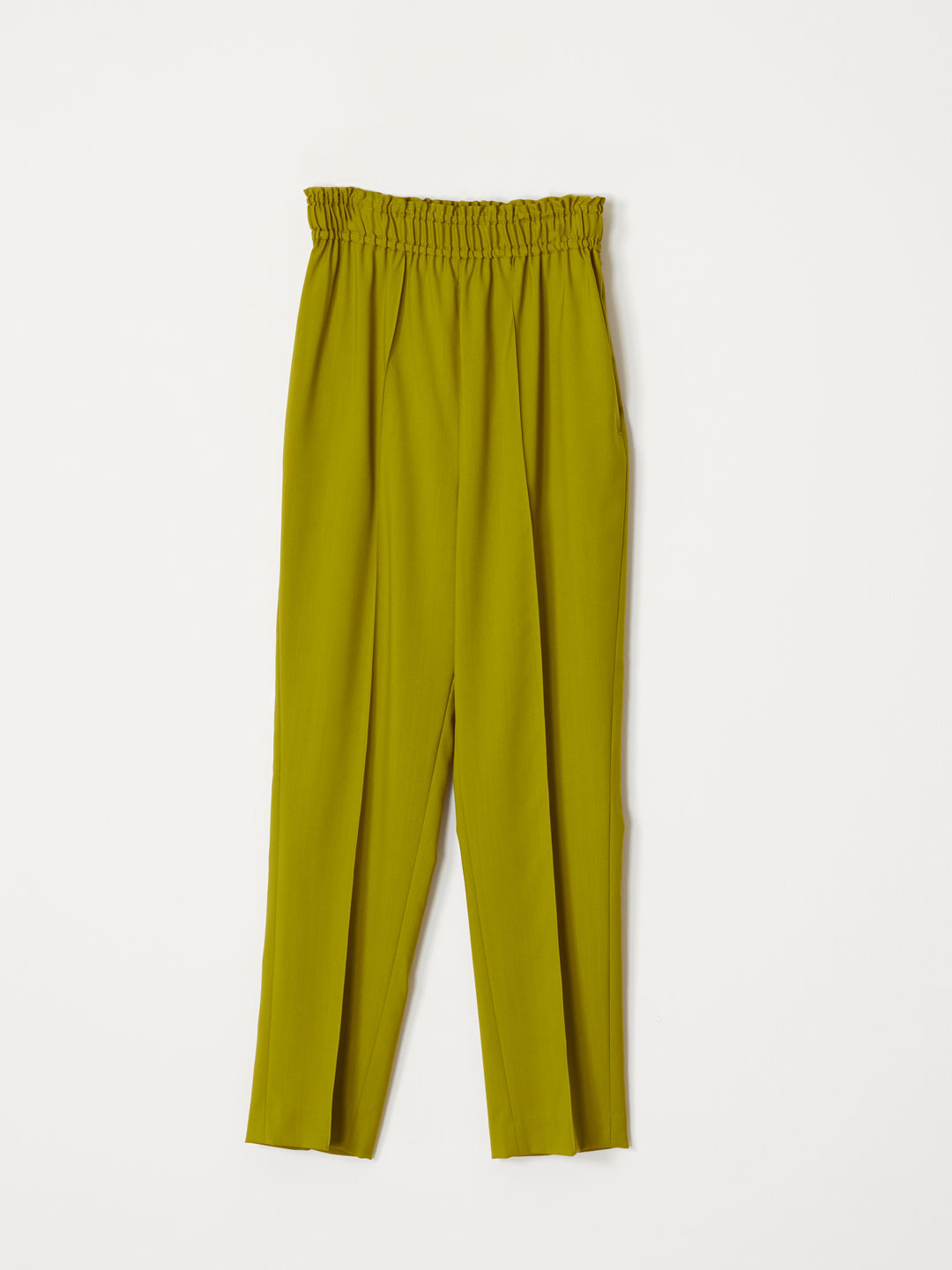 Wool Easy Trousers - Yellow