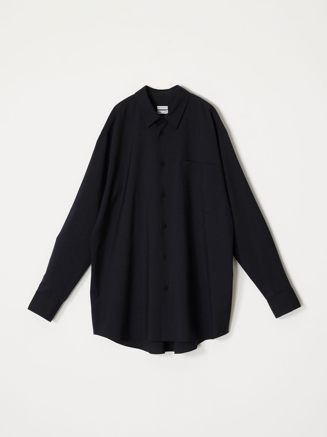 No.0395 Wool Shirt - Navy
