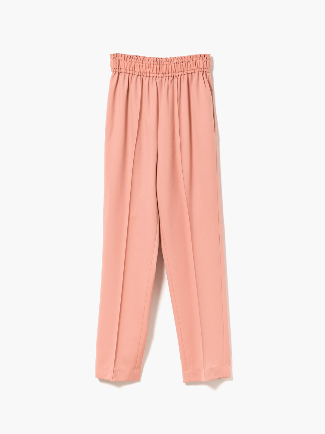 Wool Twill Easy Trousers - Pink