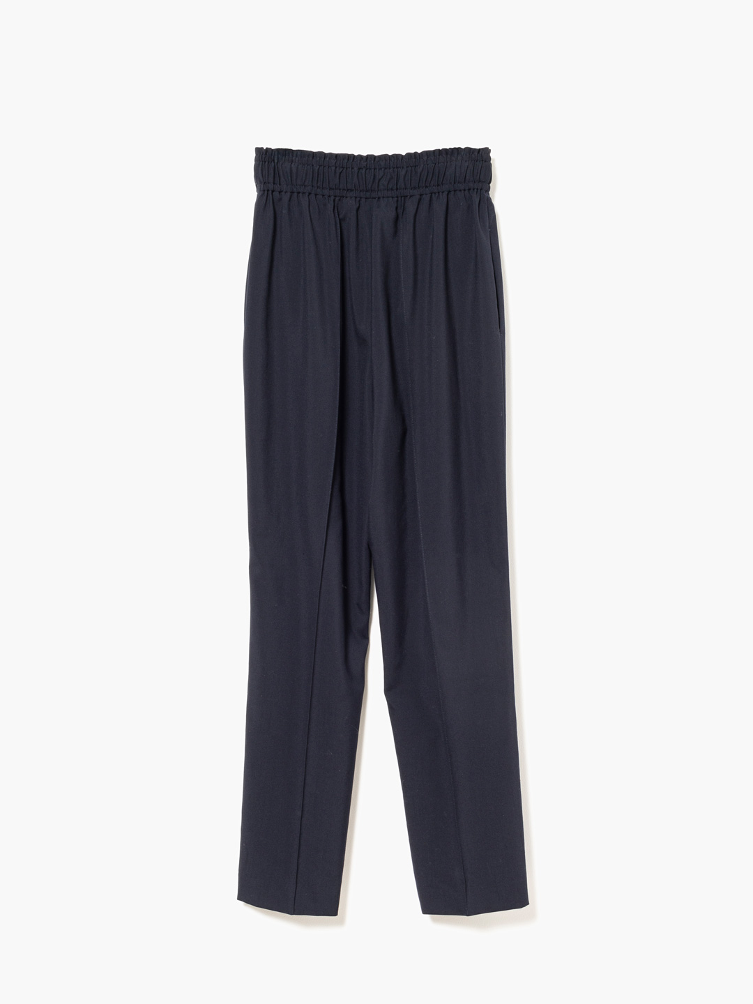 Wool Easy Trousers - Navy