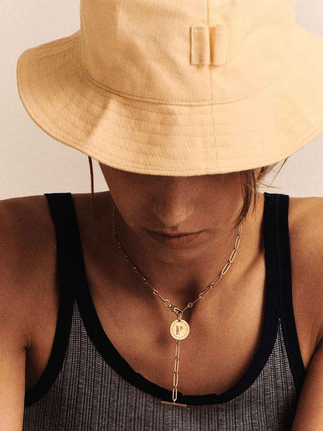 Alphabet Pendant - Yellow Gold