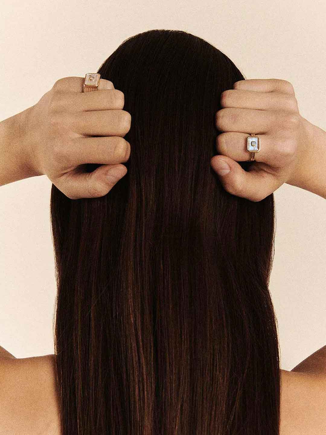 Anton No1 Ring Moonstone - Yellow Gold