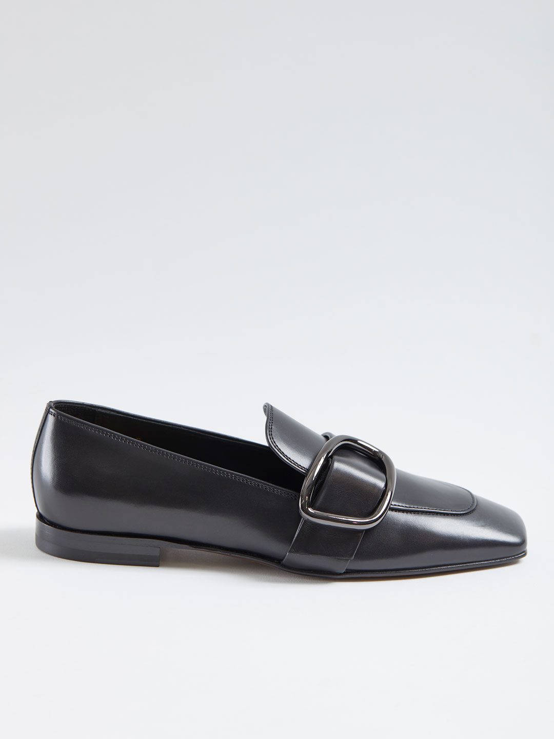 Charmer Belted Loafer - Black
