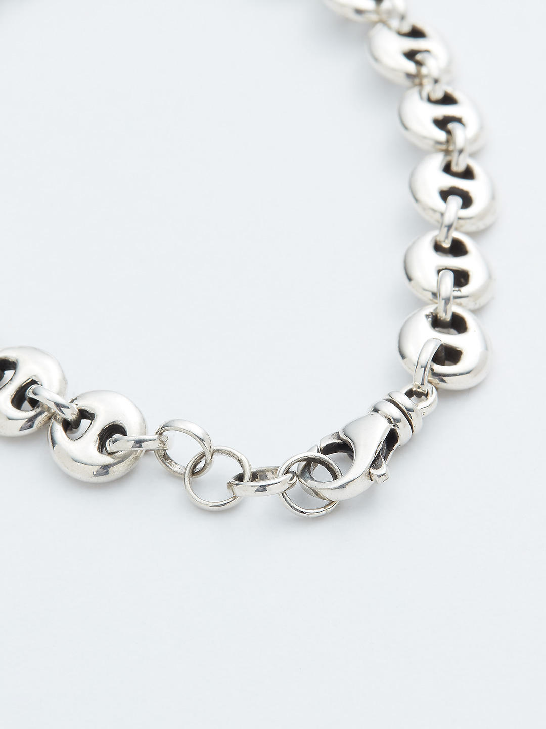 Circle Link Bracelet / Small - Silver