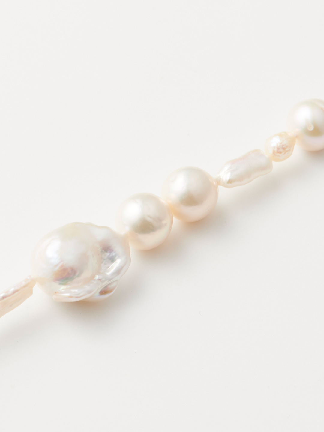 Assemblage Pearl Anklet  - Silver