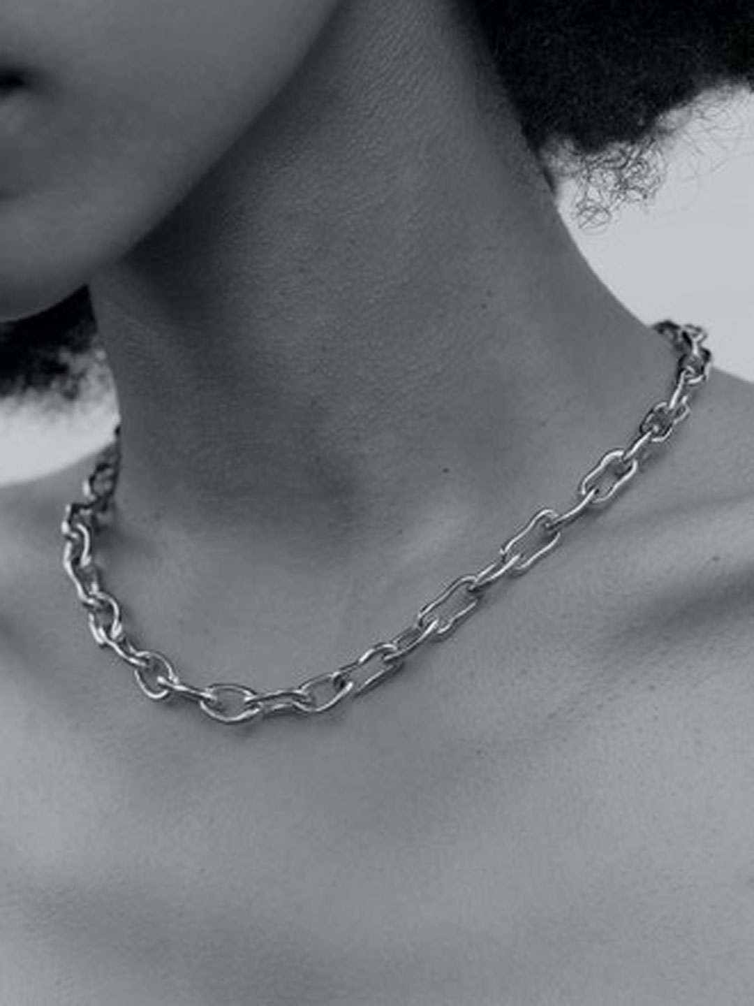 Small Roman Chain Collar - Silver