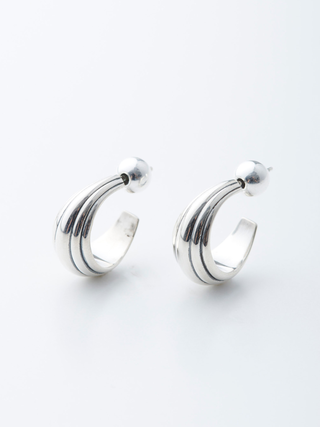 Small Blondeau Hoops - Silver