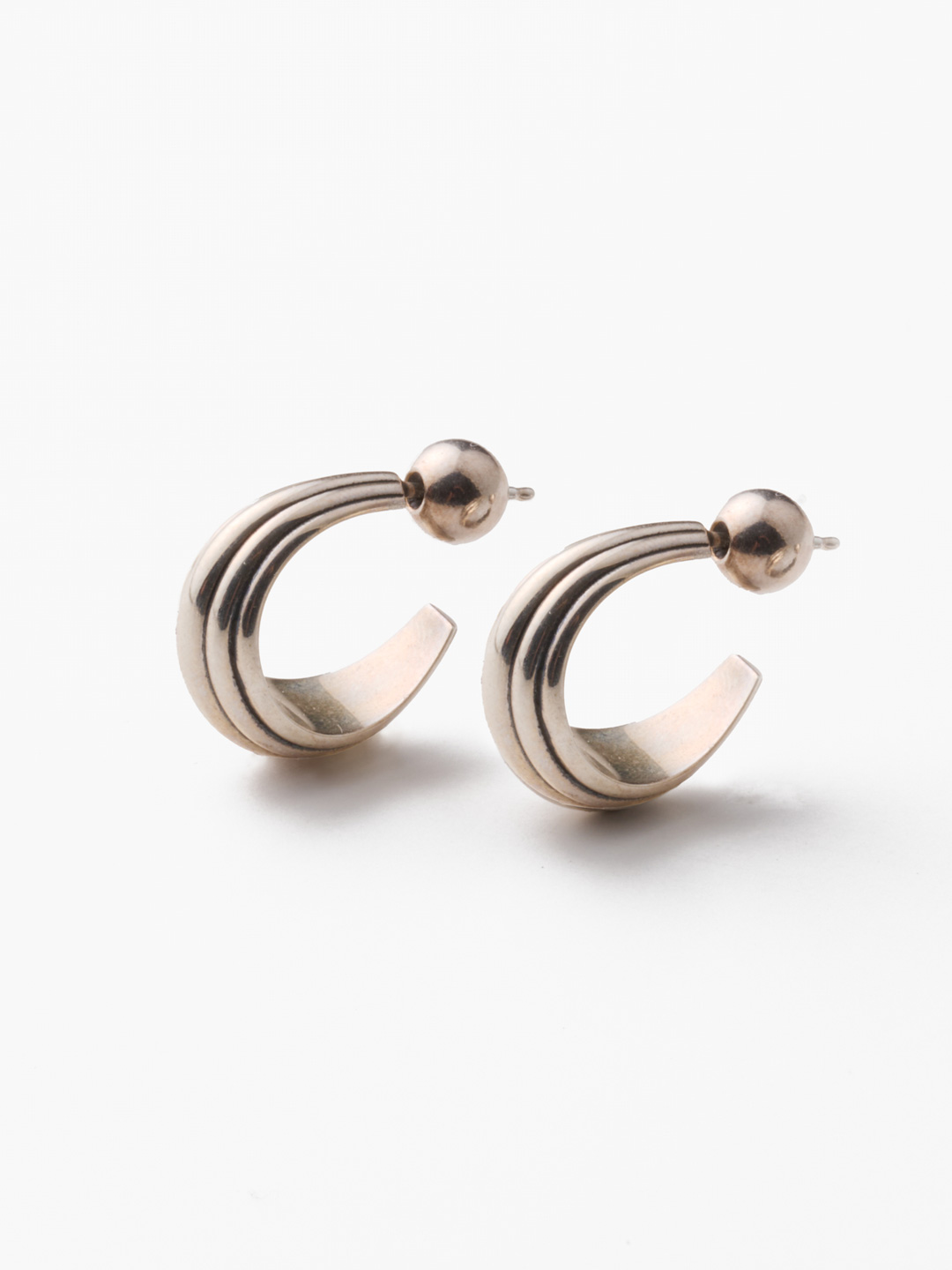 Small Blondeau Hoops - Silver