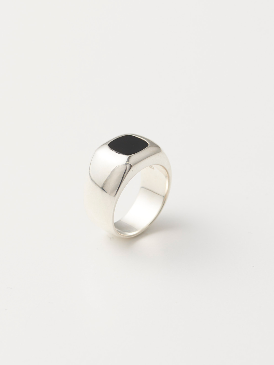 Godfather Onyx Ring - Silver