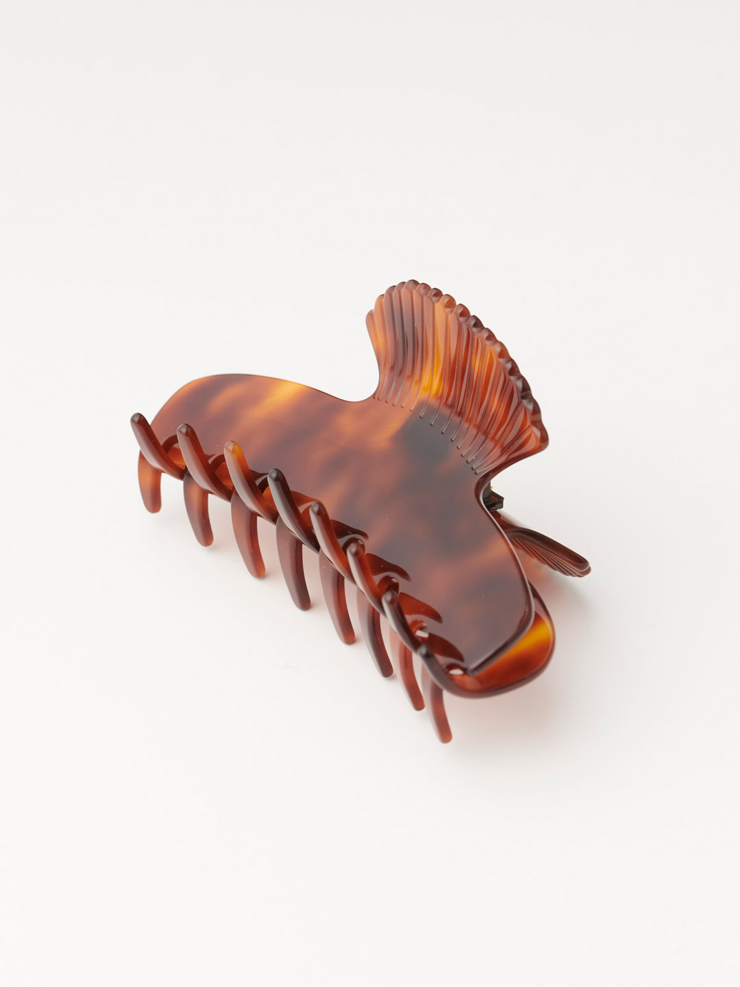 Fan Shell Hair Claw - Brown/Tortoise