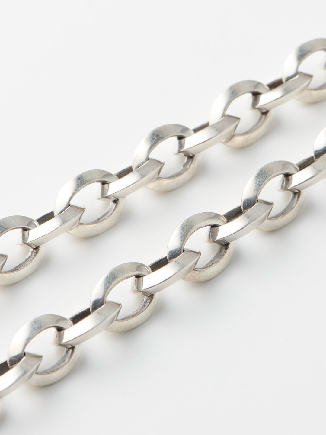 Ridge Chain Necklace - Silver