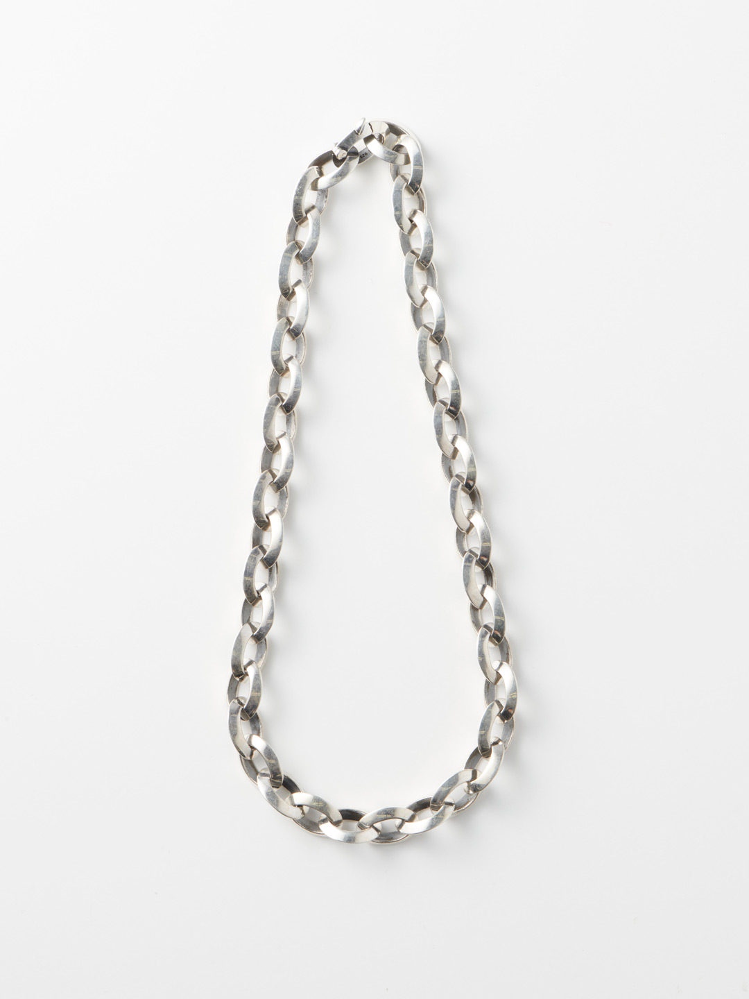 Ridge Chain Necklace - Silver