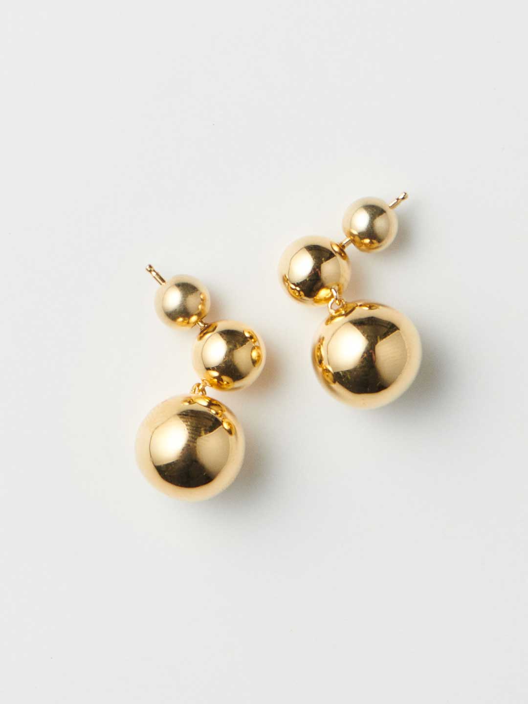 Everyday Boule Pierced Earrings - Yellow Gold