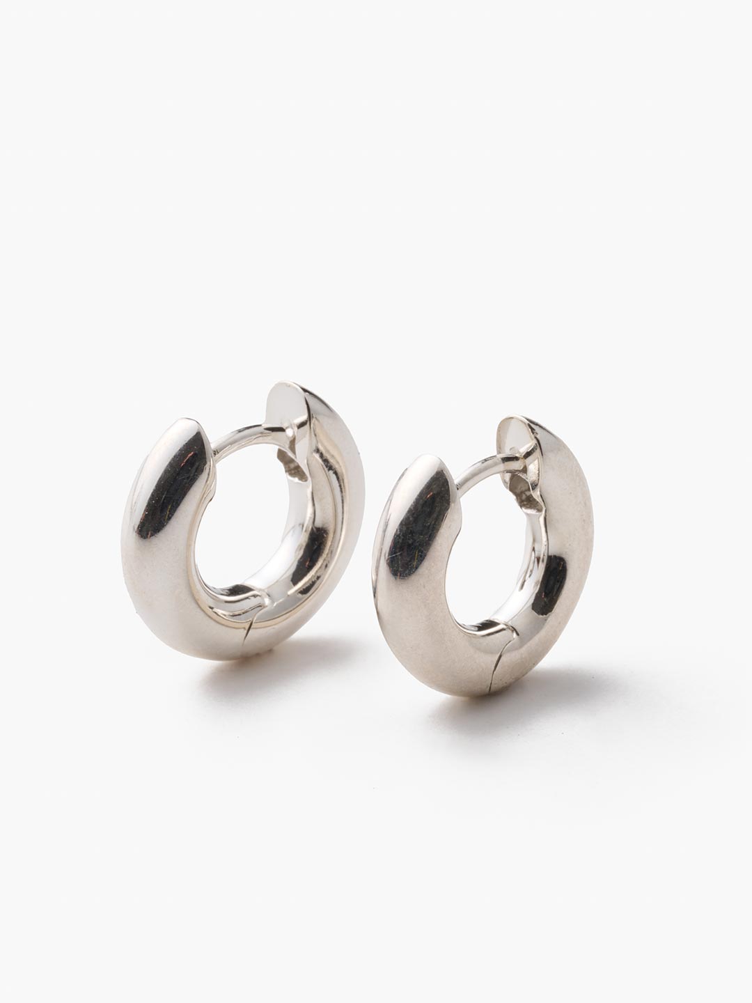 Large Bagel Hoops - Silver