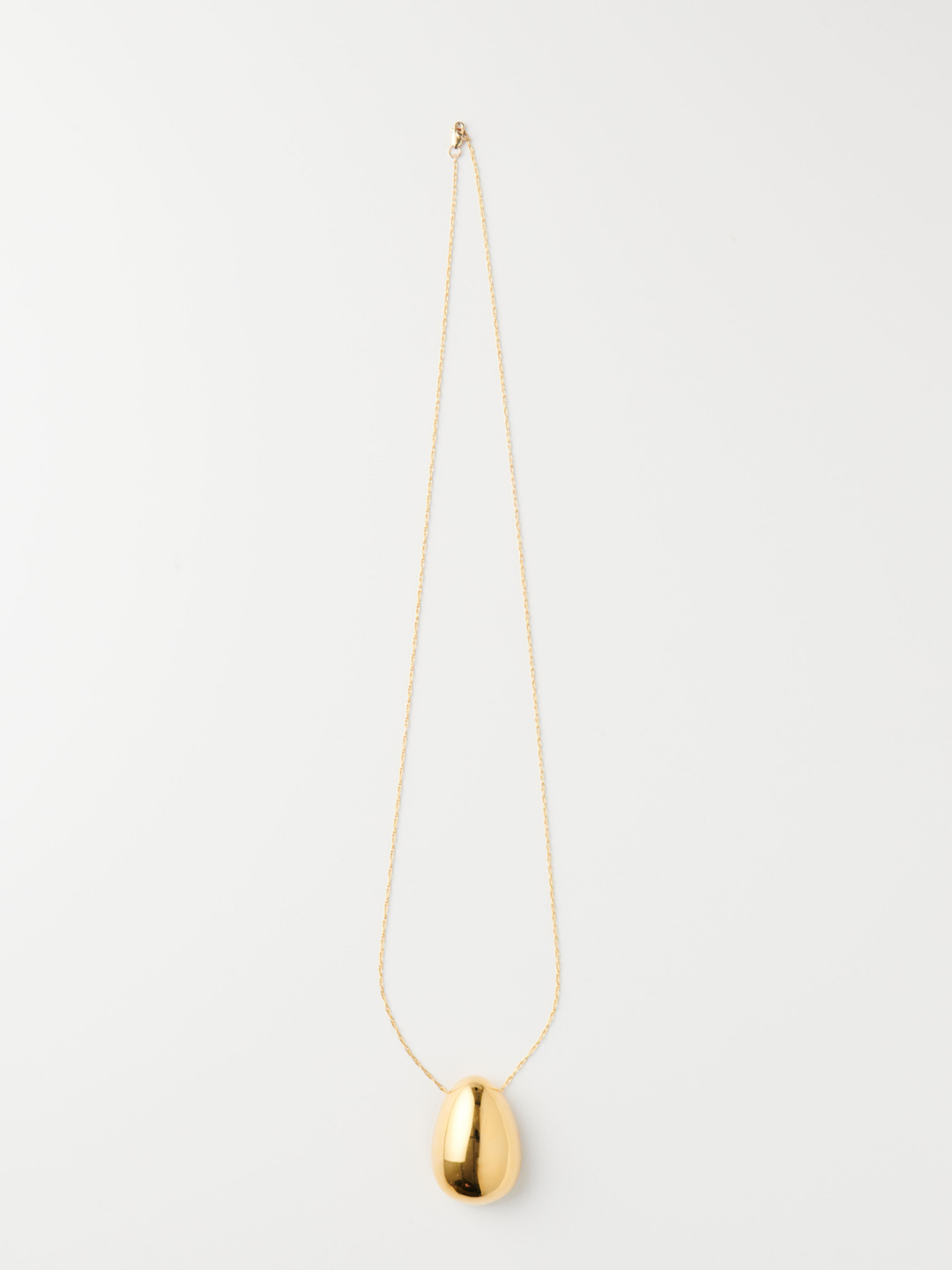 Egg Pendant 60cm - Yellow Gold