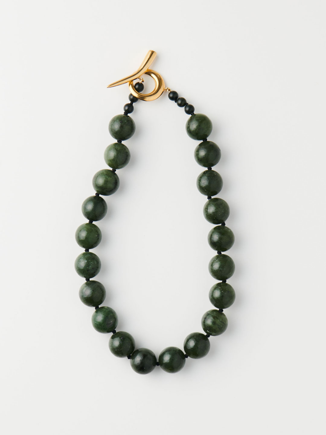 Jade Medium Boule Collar - Yellow Gold