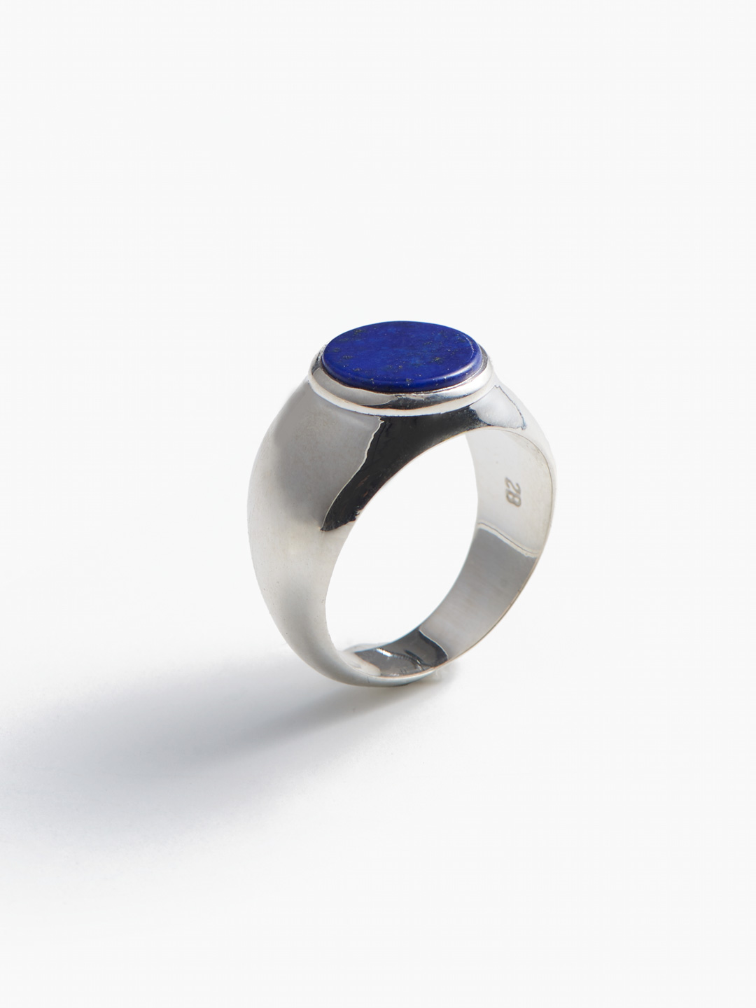 Lapis Small Crete Ring - Silver