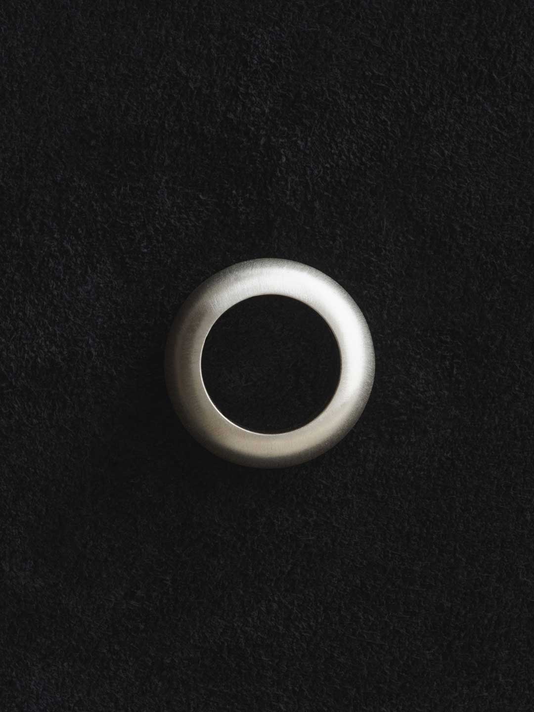 Satin Finish Tube Ring - Silver